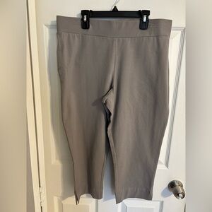 Women with Control Gray Capri Pull on Pants - Large